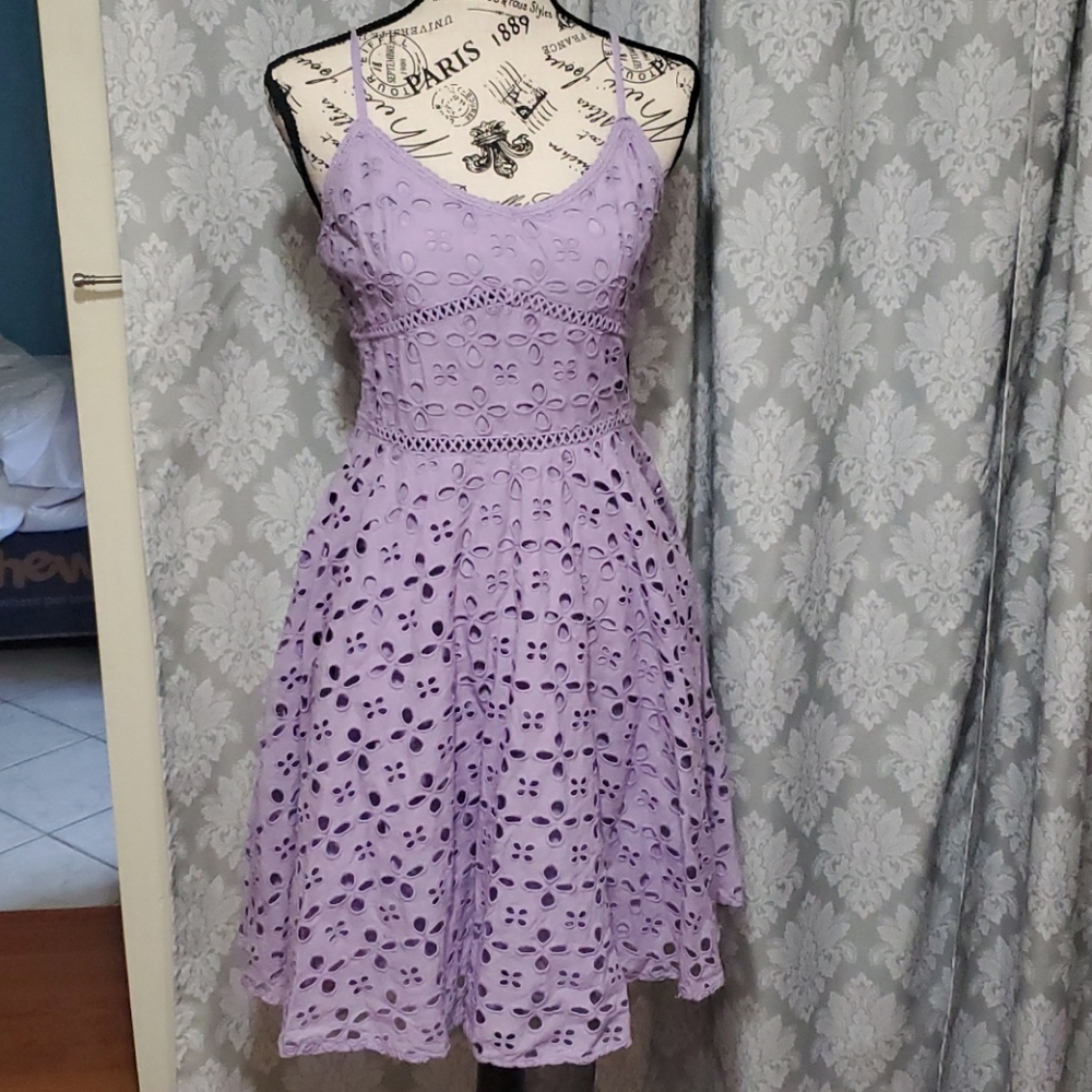 Keyhole spaghetti strap dress